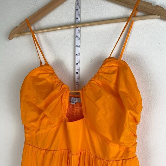 Rails Chrissy Orange Cotton Cutout Mini Dress Size XS - Picture 5 of 12
